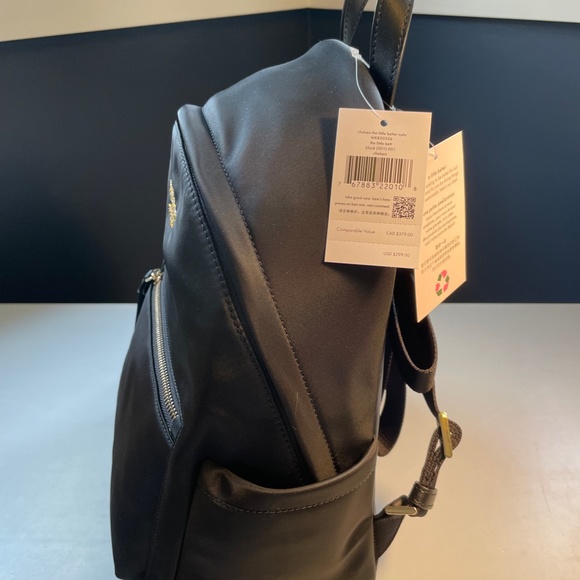 Kate Spade Chelsea Medium Nylon Backpack - Black